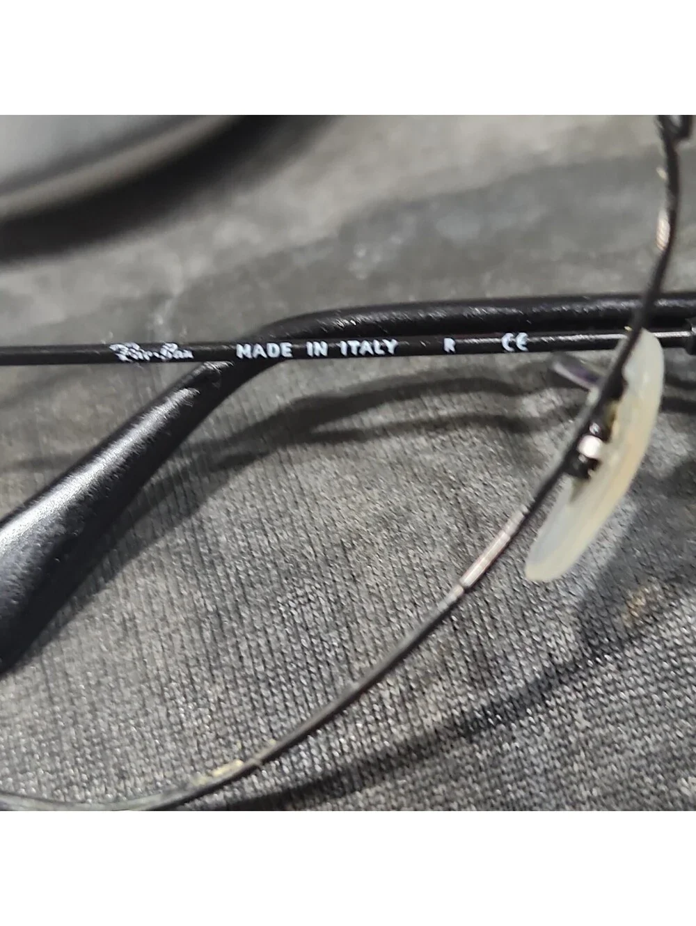 Ray Ban RB3025 L2823 No Lenses Aviator Black Sunglasses Frame 58-14 135 Italy